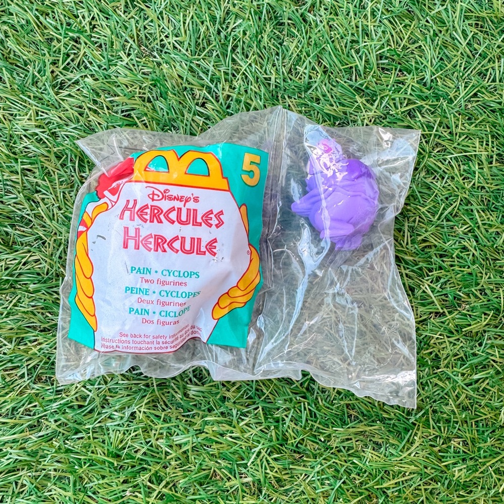 McDonalds Happy Meal Kids Toy Disney 1996 Hercules Pain and Cyclops #5 Greek